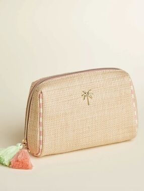 Spartina 449 Stylish Rattan Cosmetic Bag